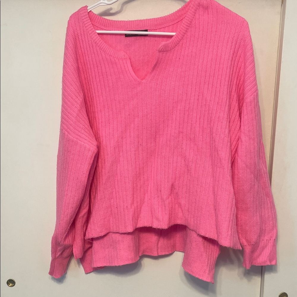 SHEIN Pink Ribbed Sweater - Picture 2 of 2